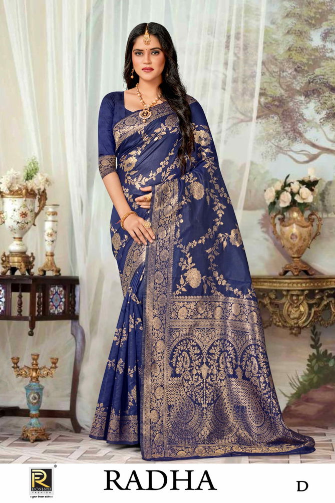 Ronisha Radha Designer Banarasi Silk Saree Catalog
